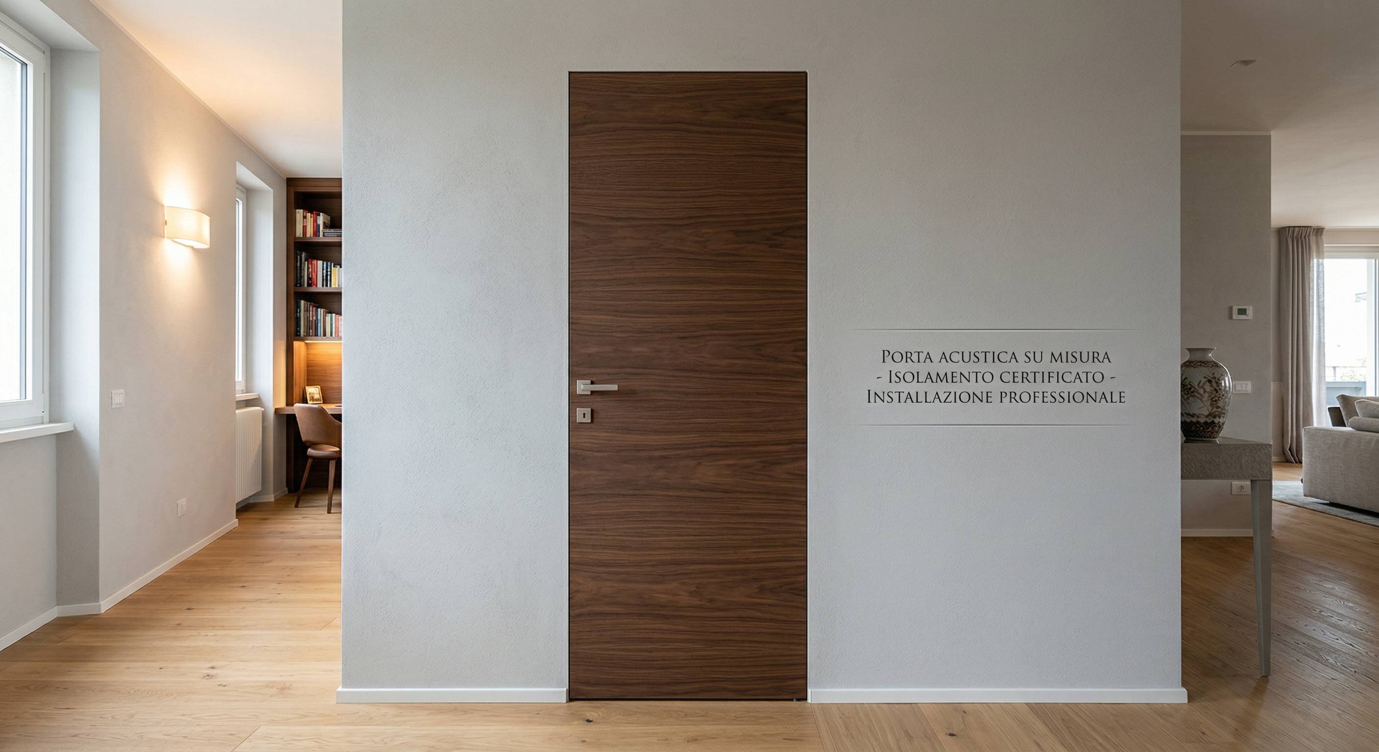 Il ruolo della porta nell'isolamento acustico: guida alla scelta tecnica e di design