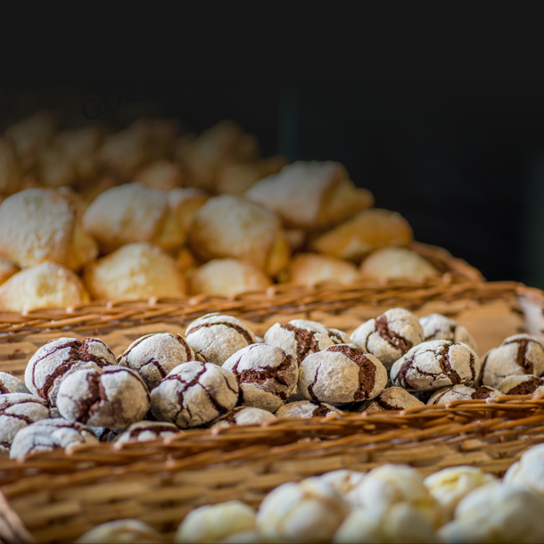 black bakery and pastry shop instagram post