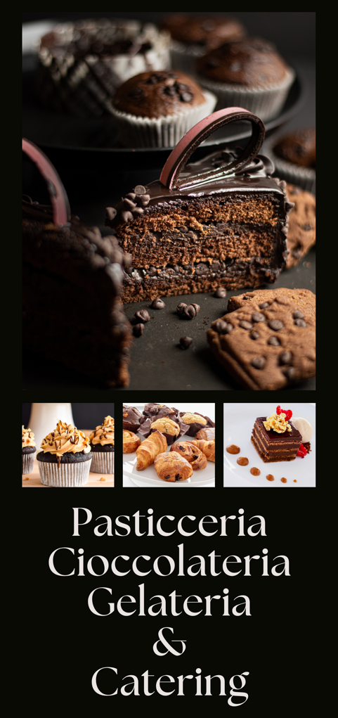 cake and pastry shop rack card 