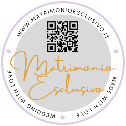 adesivo rotondo diametro 8 matrimonio