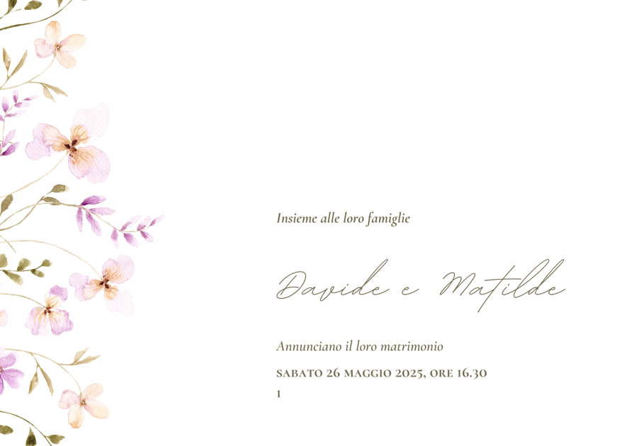 bianco raffinato floreale partecipazioni matrimonio invito