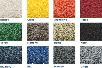 pvc drenante cartella colori