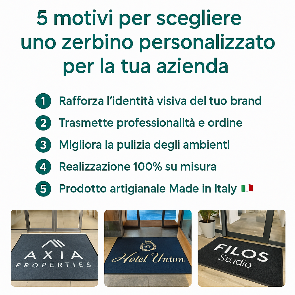 5 motivi per scegliere uno zerbino personalizzato per la tua azienda