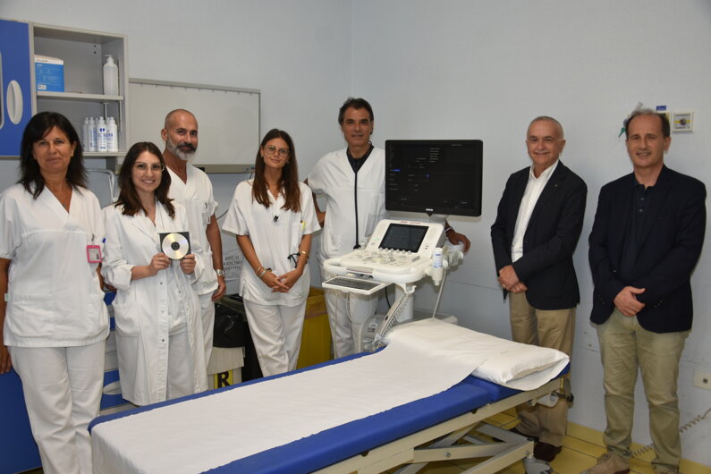 Il presidente della AFMF Salvatore Ricca Rosellini con il Direttore della Medicina Paolo Muratori