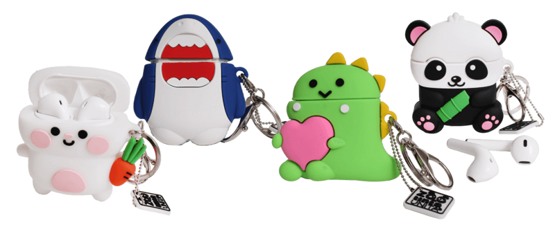 auricolari-wireless-animals-con-custodia