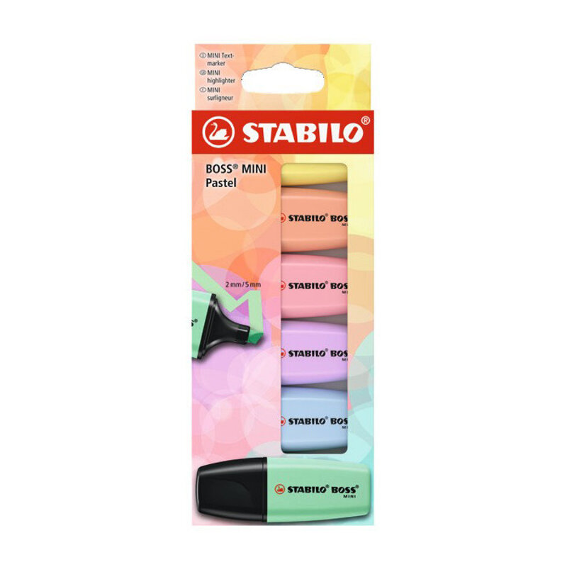 evidenziatori-stabilo-boss-mini-pastel-6pz