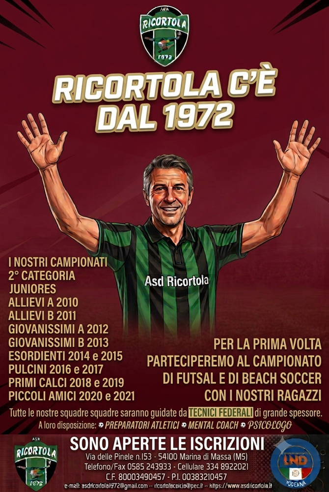 iscrizioni aperte granata