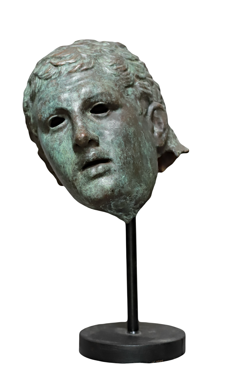 gladiatore-borghese-head-bronze