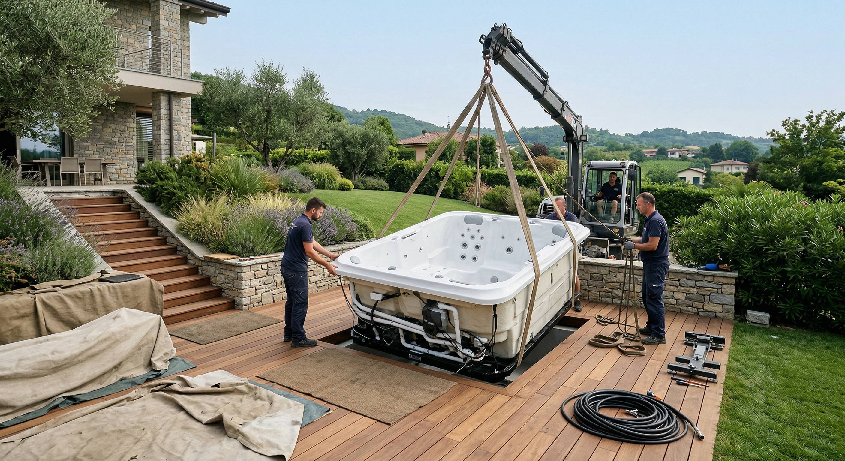 Architettura del Relax: Come Progettare la Posa della tua Spa Outdoor