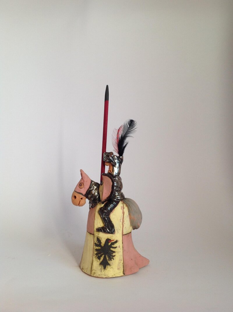 cavaliere-porta-anelli-originale-rosso