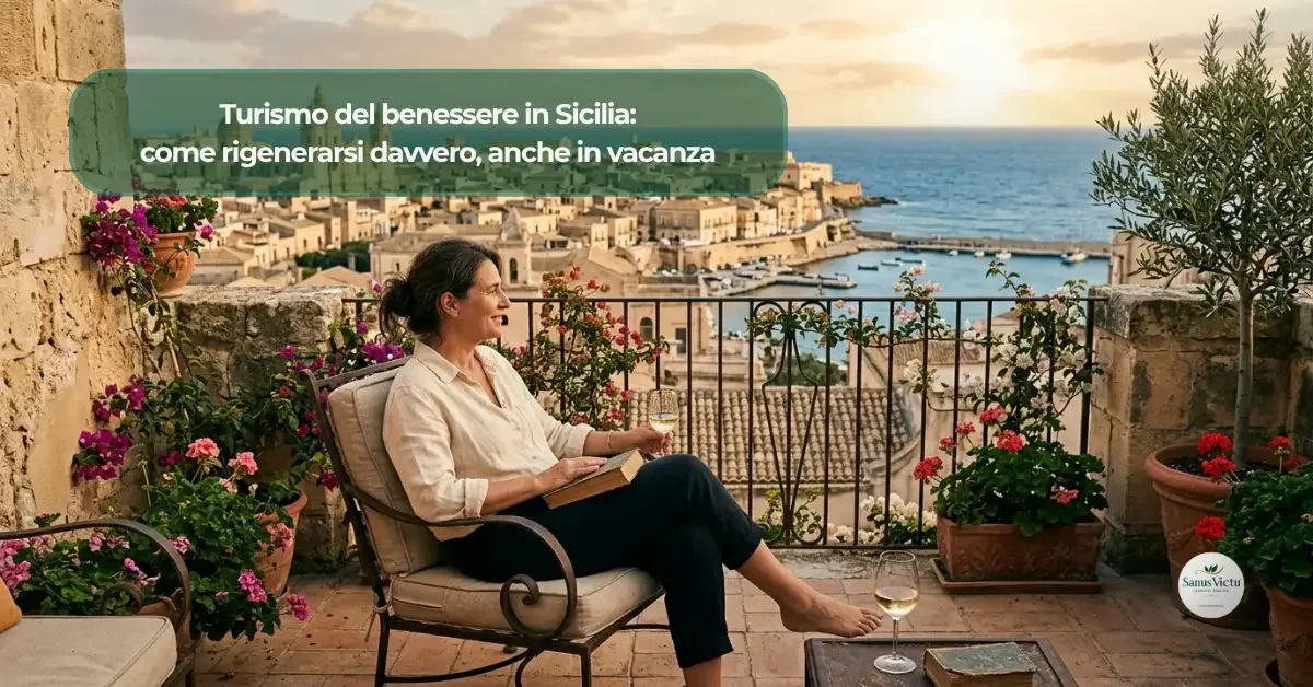 cover_001_082826©sanusvictu.it.webp Donna rilassata in terrazza con vista sul mare in Sicilia, turismo del benessere