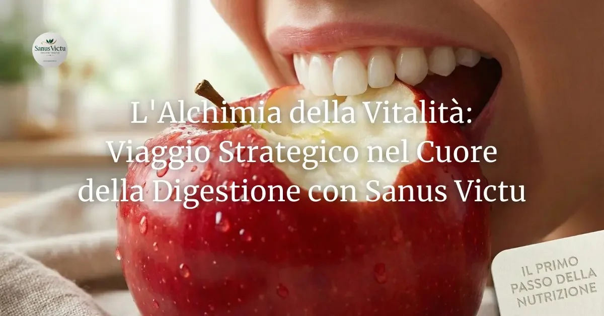 Masticazione consapevole e primo passo della nutrizione cellulare Sanus Victu.