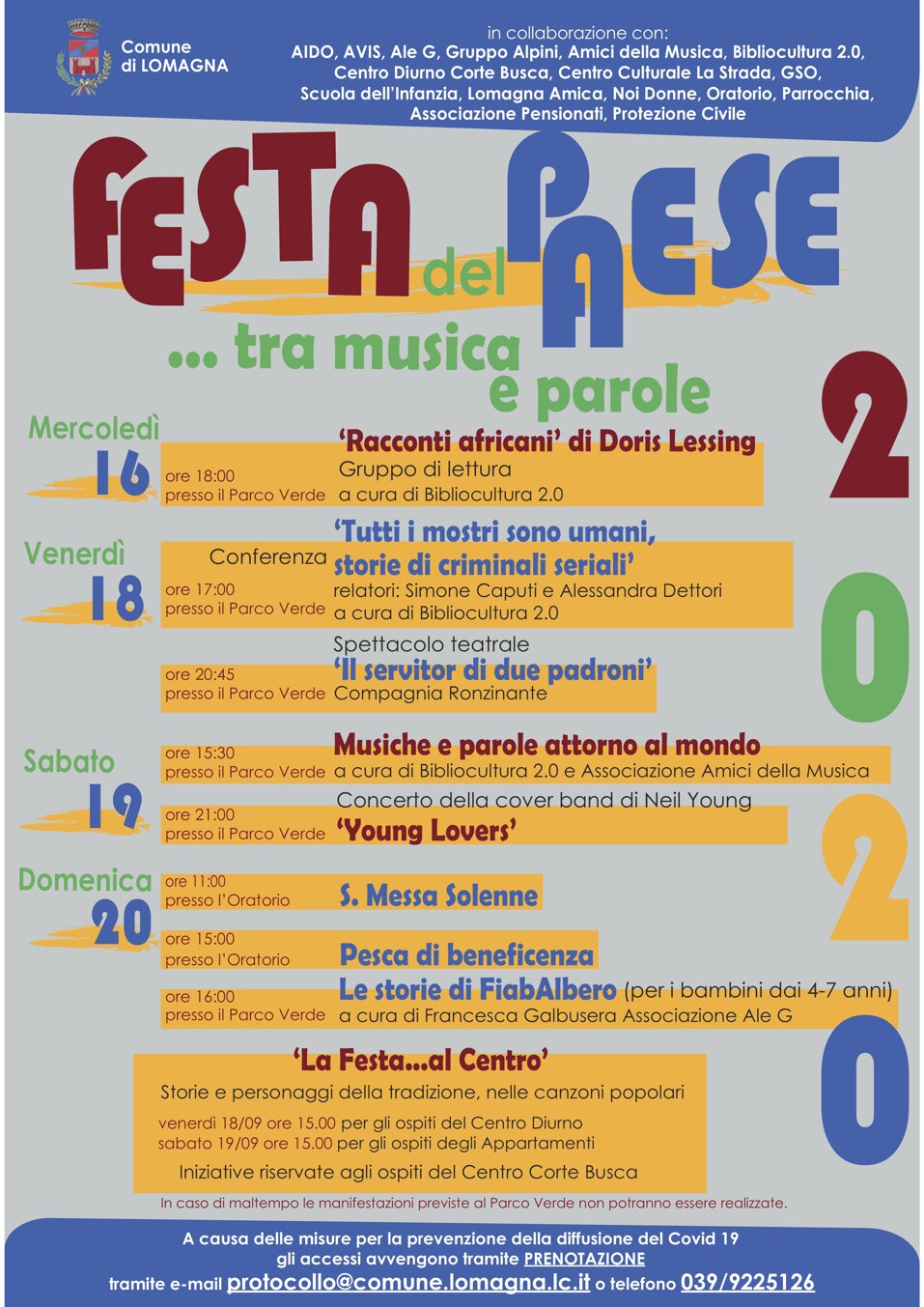 16 - 20 giugno 2020