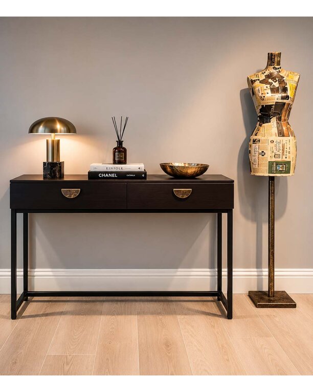 console in ferro nero naturale e maniglie ottone.jpeg console in ferro nero naturale e maniglie ottone.jpeg
