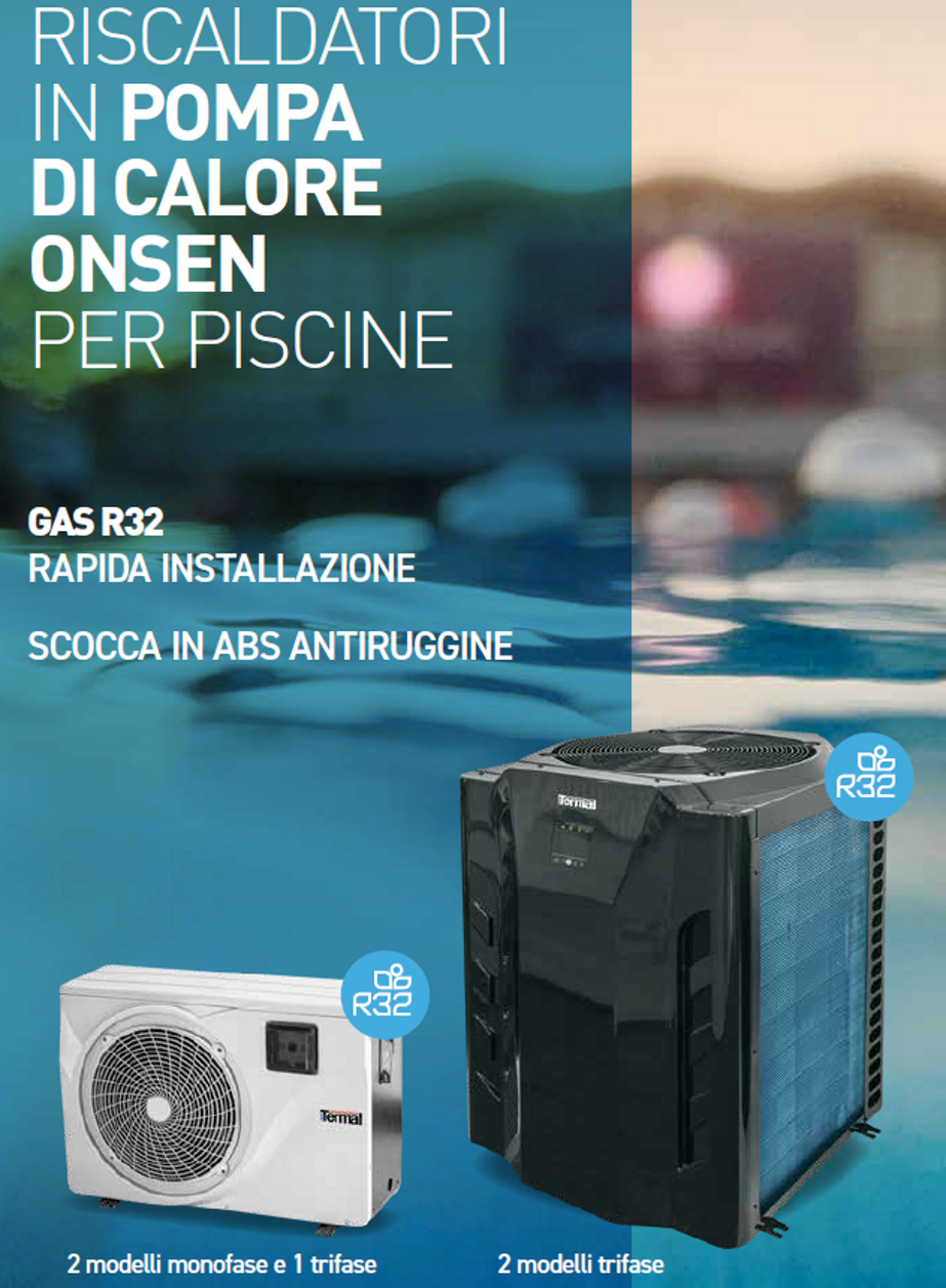 riscaldatori in pompa di calore per piscine