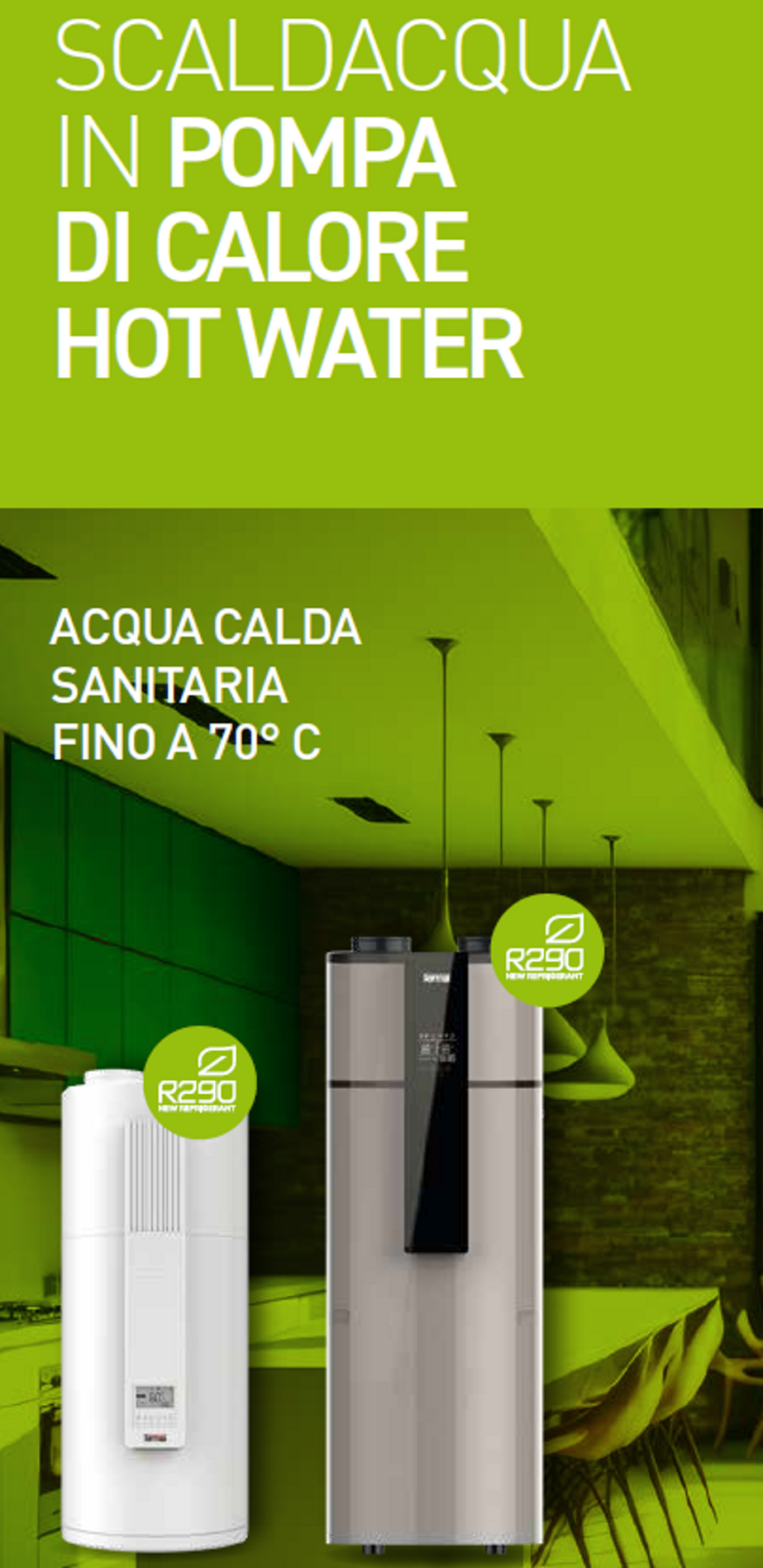 scaldacqua in pompa di calore - hot water