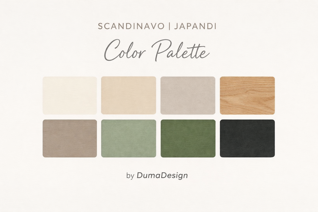palette colori japandi