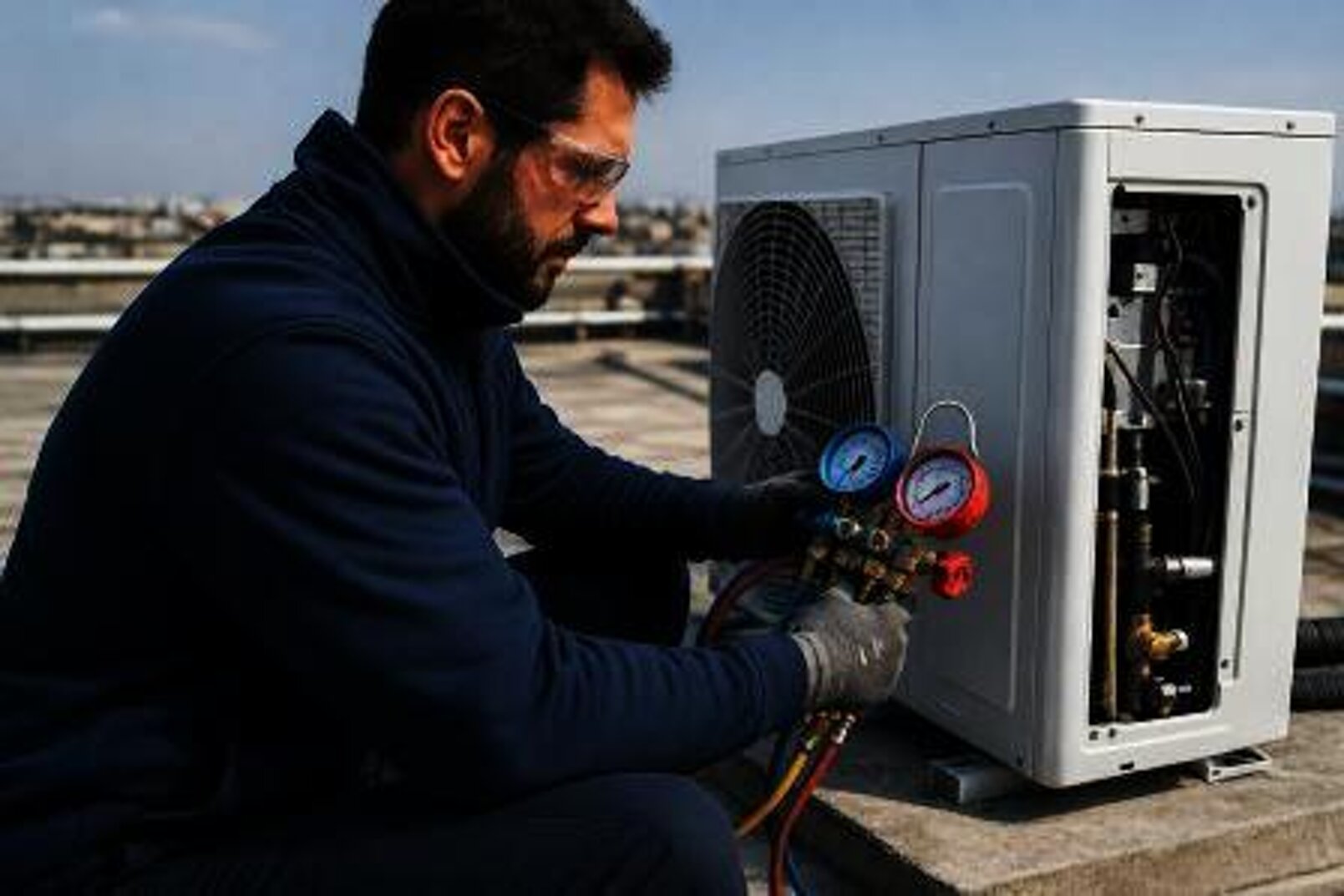 assistenza pompe di calore, condizionatori