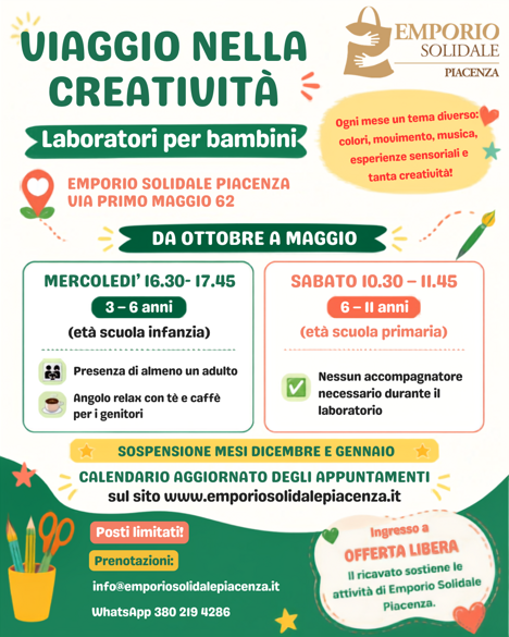 locandina laboratori creativi 2026 locandina laboratori creativi 2026