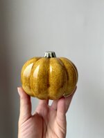 ochre-spice-zucca-decorativa-artigianale-in-ceramica-giallo-ocra-puntinato ochre-spice-zucca-decorativa-artigianale-in-ceramica-giallo-ocra-puntinato
