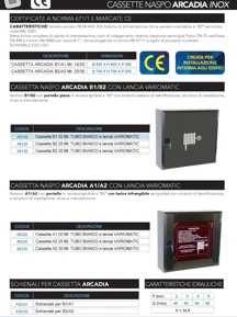 CASSETTE NASPO ARCADIA INOX