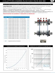 COLLETTORI A BARRA FLOW METER IN ACCIAIO