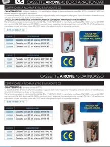 CASSETTE AIRONE 45 BORDI ARROTONDATI / INCASSO
