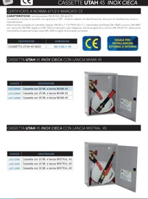CASSETTE UTAH 45 INOX CIECA