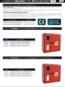 CASSETTE ARCADIA TWIN 45 DA INCASSO