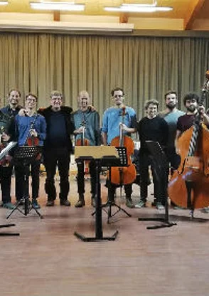 Con gli allievi Corso di direzione a Cles