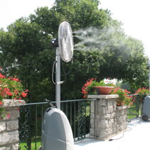 climatizzazione outdoor ventilatori MobiFresh, portatili, con climatizzazione incorporata, ideali per il noleggio.