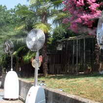climatizzazione outdoor ventilatori MobiFresh, portatili, con climatizzazione incorporata, ideali per il noleggio.