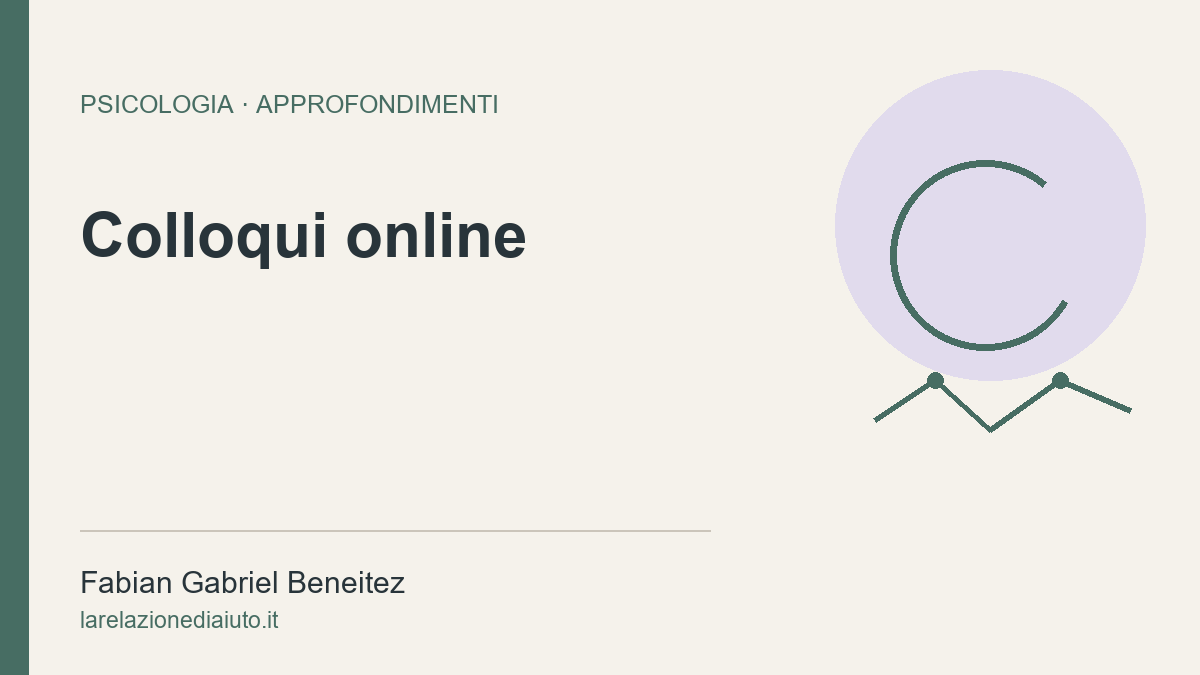 Colloquio online: organizzare uno spazio riservato