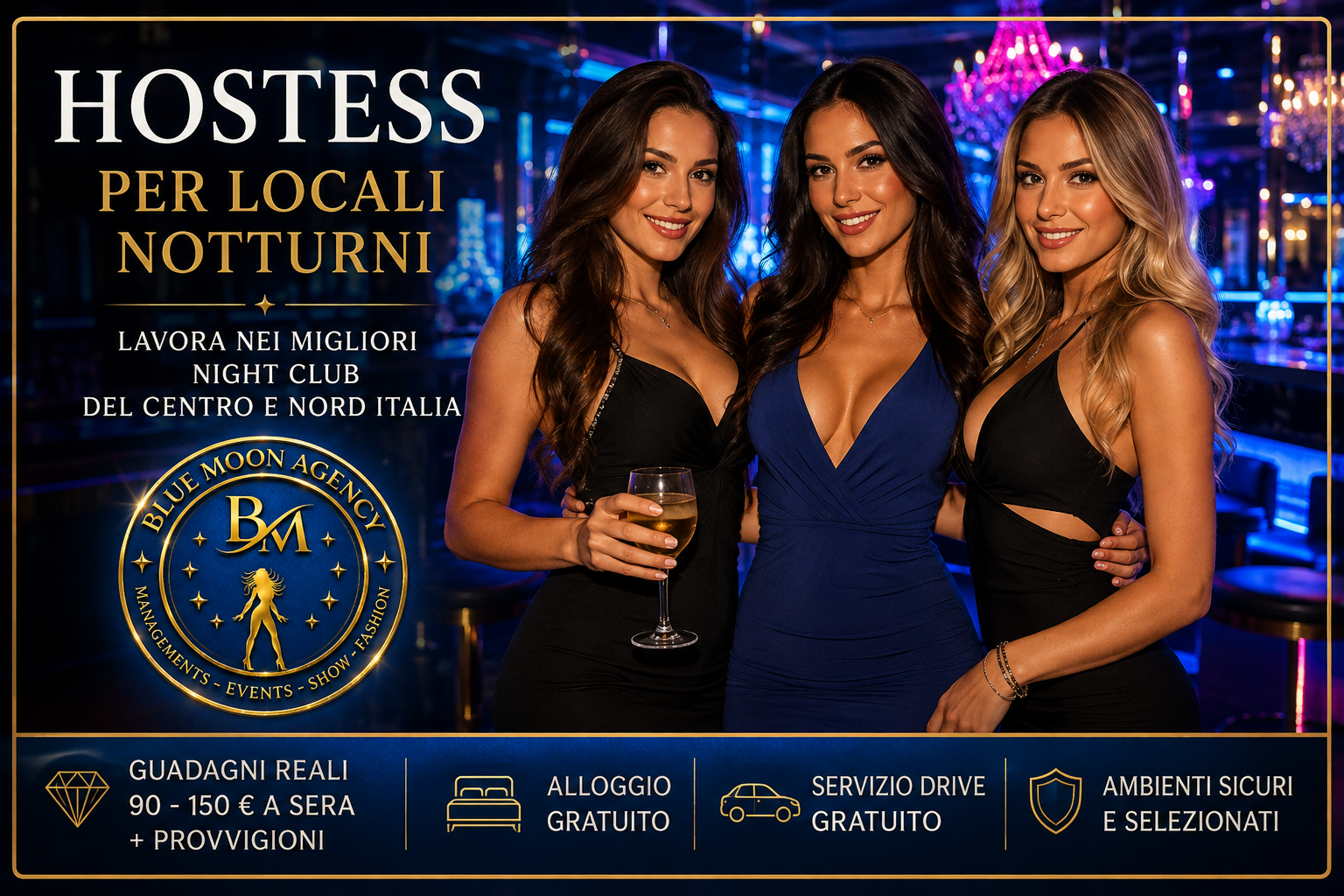 Hostess Nei Locali Notturni | Blue Moon Agency