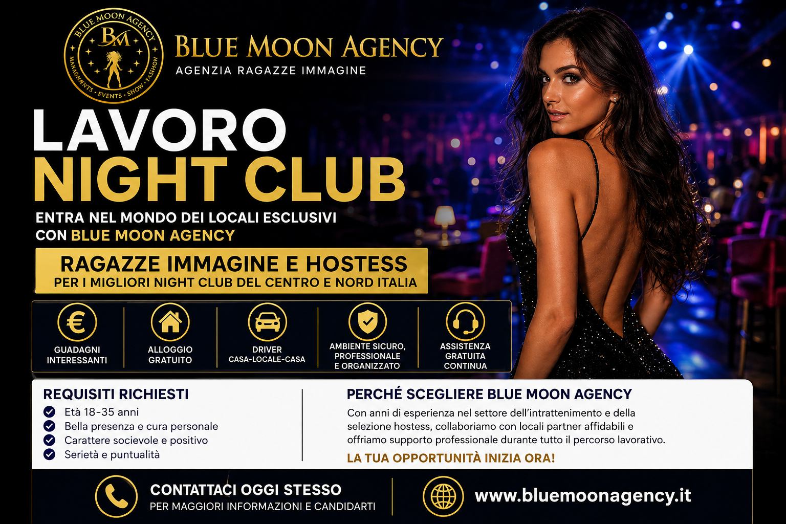 Lavoro Night Club | Ragazza Immagine Nei Migliori Locali Eleganti
