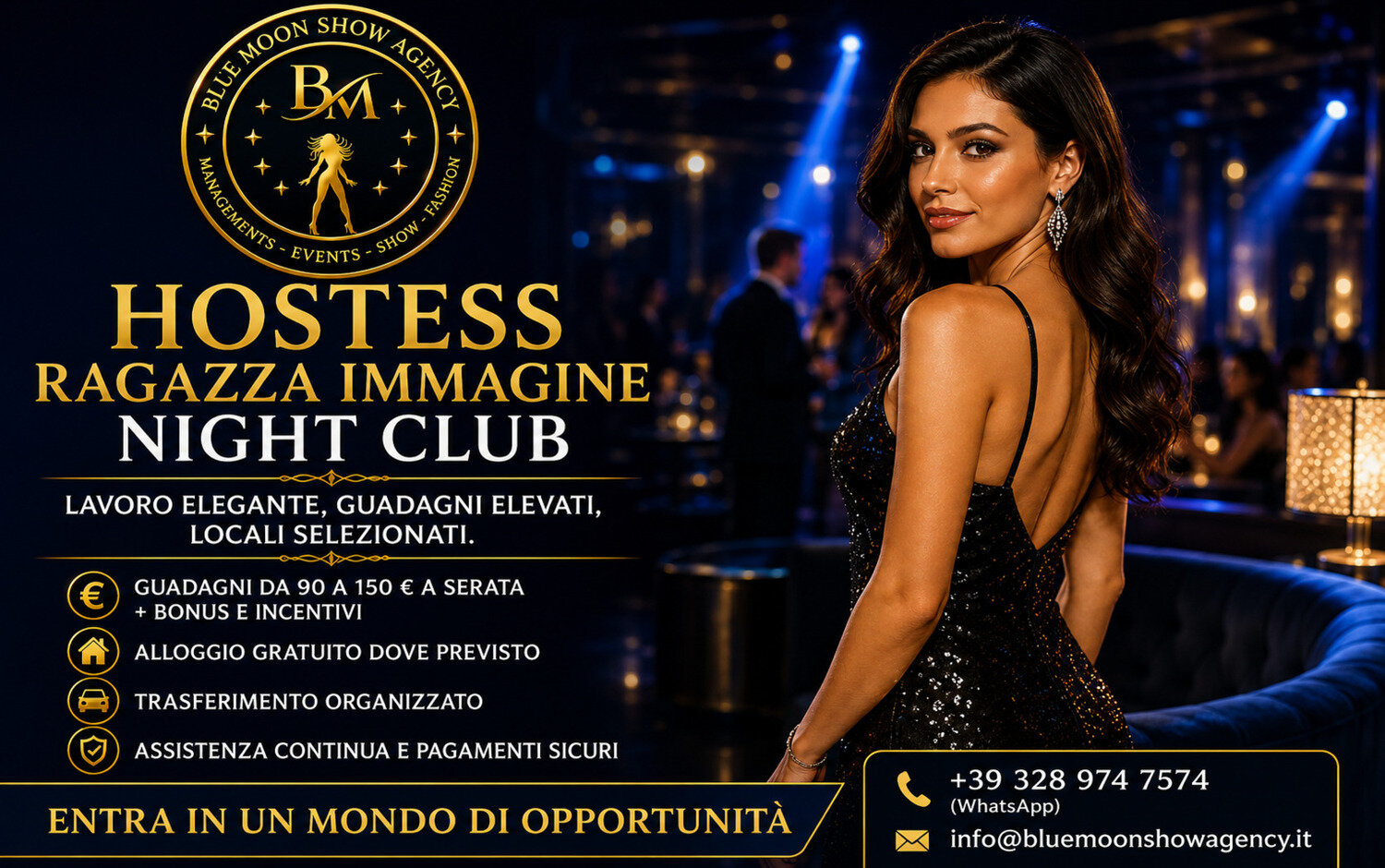 hostess ragazza immagine night club