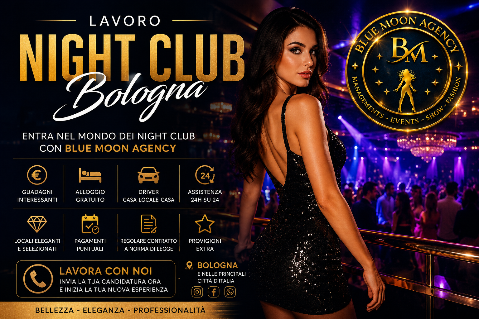 Lavoro Night Club Bologna | Ragazza Immagine Lavoro Night Club Bologna | Ragazza Immagine