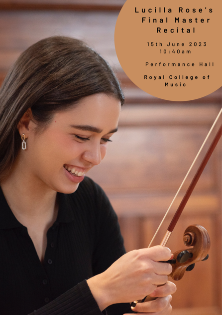 lucilla rose final master recital poster