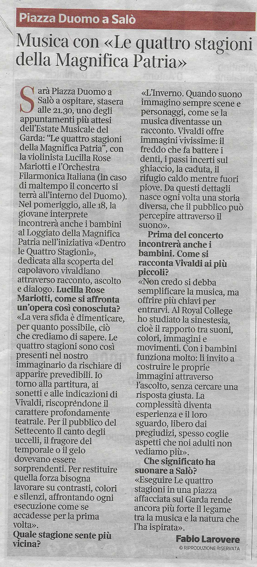 corriere della sera 25 luglio 2026 - lucilla