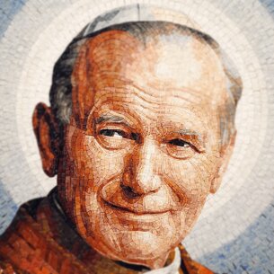 eyJlbiI6IlNhaW50IEpvaG4gUGF1bCBJSSBNb3NhaWMifQ==