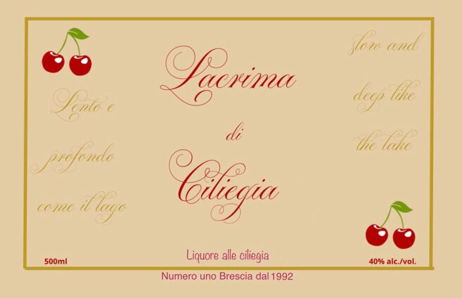 LIQUORE DI GILIEGIE LACRIMA DI UN GIARDINO NASCOSTO A GARDONE RIVIERA