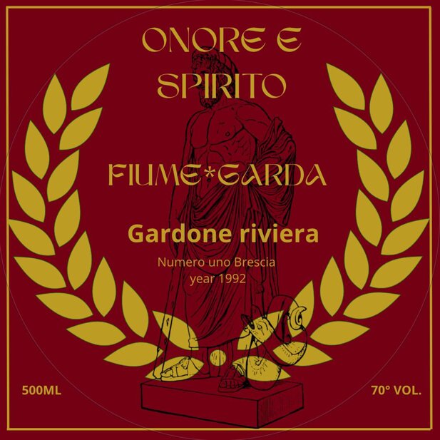 liquor artisanal spirit and honor in memory of the fallen at Fiume Fiumegarda