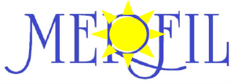 logo merfil fondo bianco sole giallo