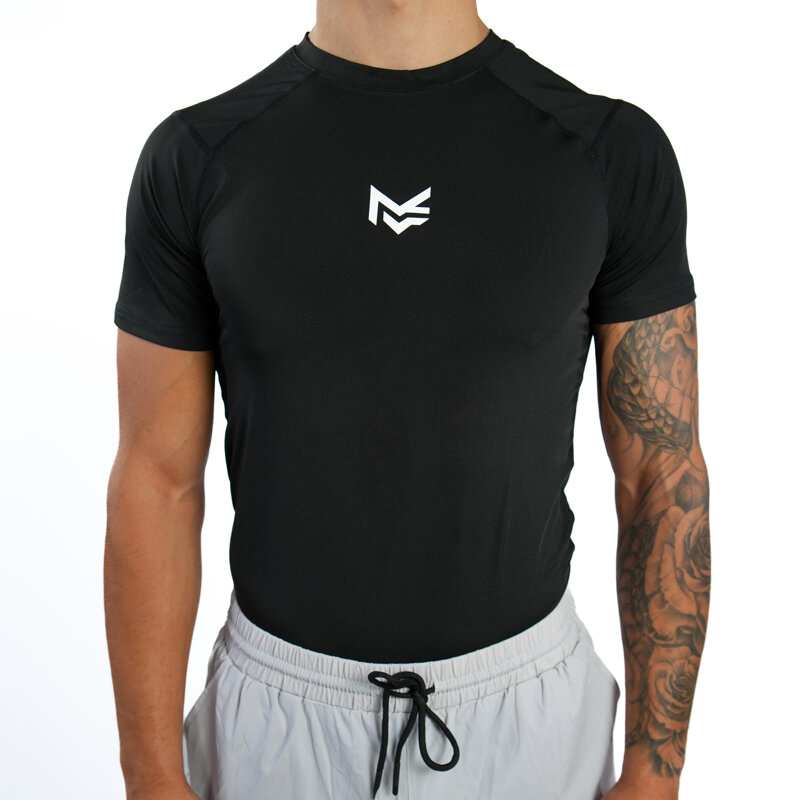 T-shirt uomo traspirante Hyperset Flow T-shirt Black Me Fit Sportswear