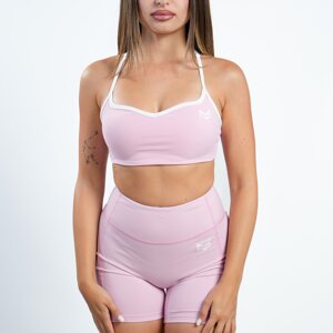 Reggiseno sportivo Me Heart Top rosa con scollo a cuore