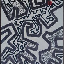 Here we are Pittura su legno