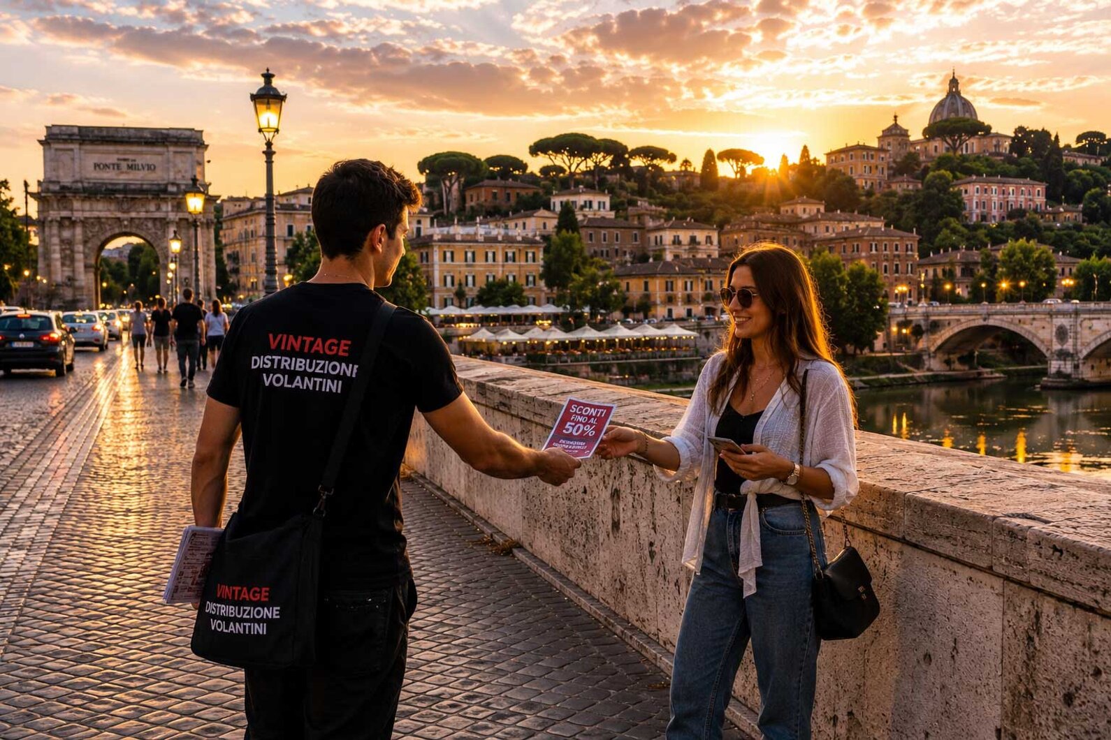 Volantinaggio Vintage distribuzioni Roma