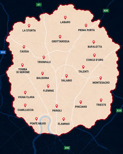 Mappa Roma Nord