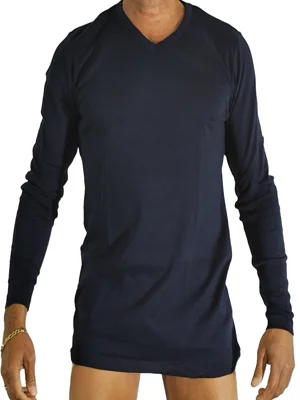 t-shirt-uomo-manica-lunga-scollo-a-v