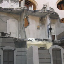 Scenografia casa bombardata